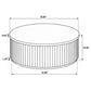 Coffey 2-piece Round Coffee and End Table Set Light Brown