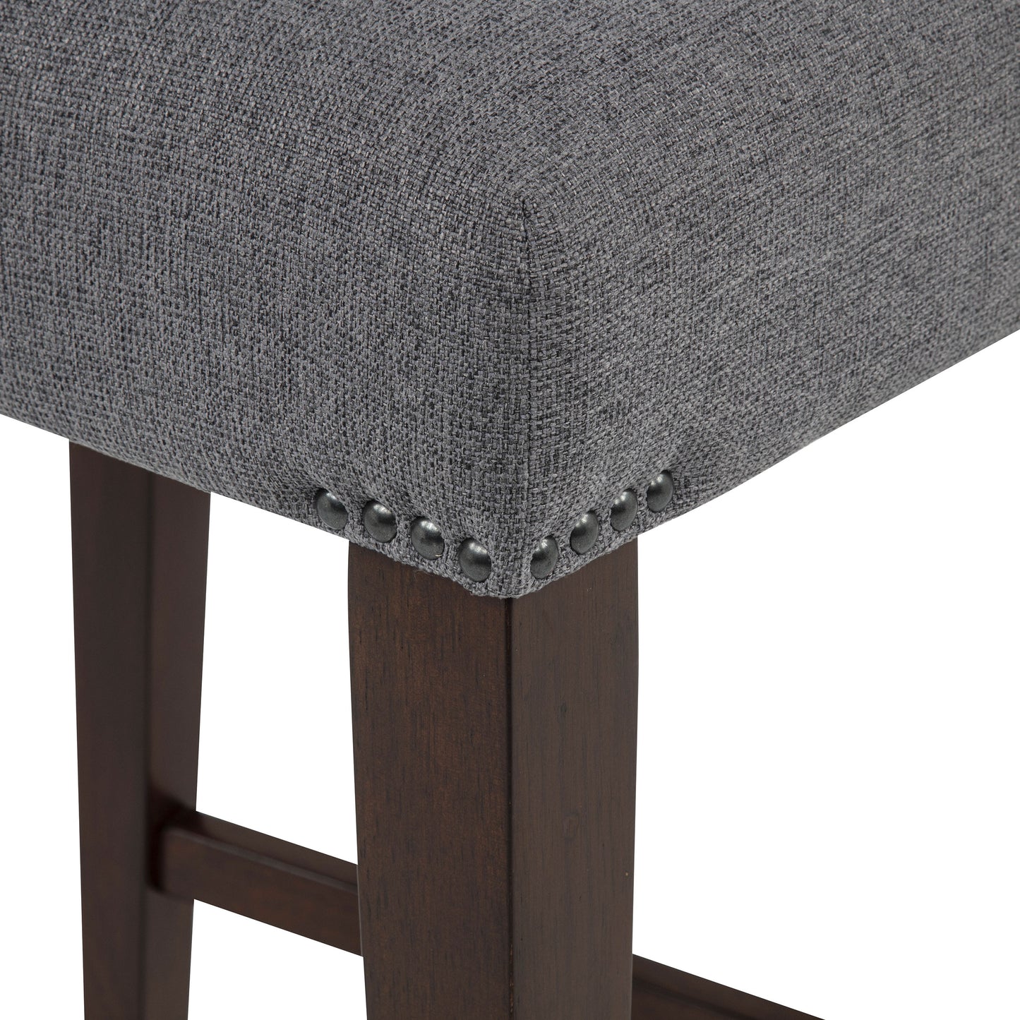 Naser 5-piece 48-inch Round Dining Table Set Grey and Dark Walnut