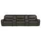 Marcell 5-Piece 3-Seat Power Home Theater Seating with Dual Consoles Grey