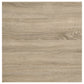 Garza 3-Piece Rectangular Coffee Table Set Greige Oak