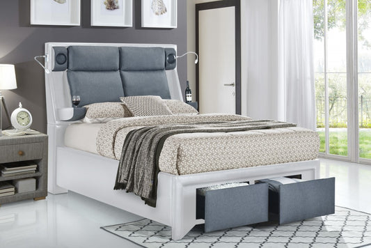 White King Size Speaker Bed JB's Furniture  Home Furniture, Home Decor, Furniture Store