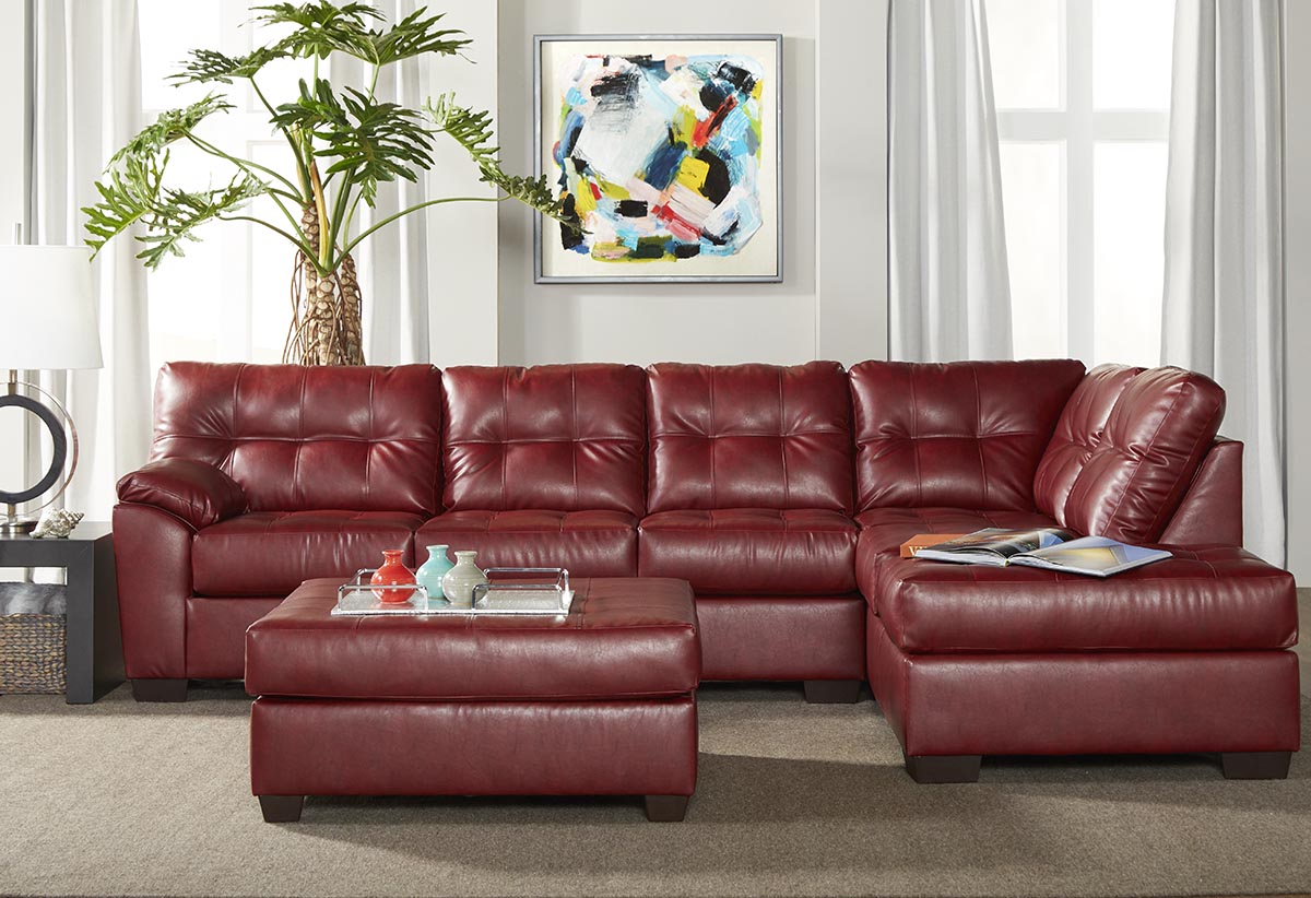 San Marino Crimson 2 Piece Sectional JB's Furniture  Home Furniture, Home Decor, Furniture Store