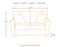 Tibbee Loveseat JB's Furniture Furniture, Bedroom, Accessories