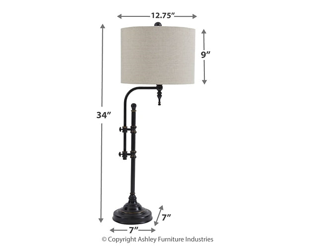 Anemoon Metal Table Lamp (1/CN) JB's Furniture  Home Furniture, Home Decor, Furniture Store