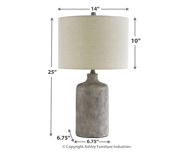 Linus Ceramic Table Lamp (1/CN) JB's Furniture  Home Furniture, Home Decor, Furniture Store