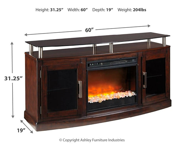 Chanceen 60" TV Stand with Electric Fireplace JB's Furniture Furniture, Bedroom, Accessories