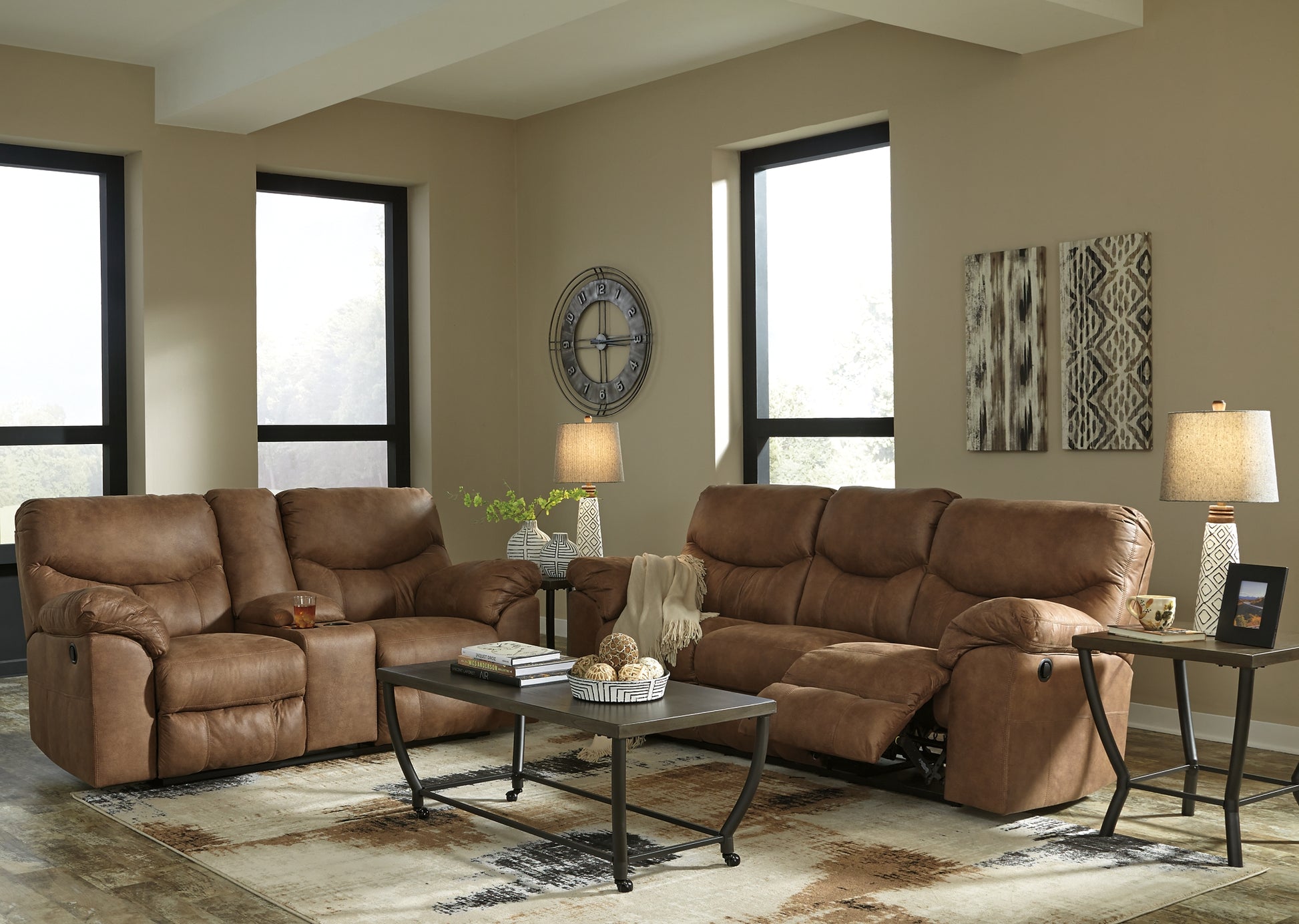 Boxberg DBL Rec Loveseat w/Console JB's Furniture  Home Furniture, Home Decor, Furniture Store