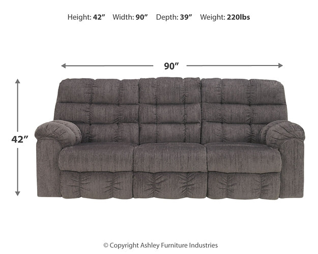 Acieona REC Sofa w/Drop Down Table JB's Furniture Furniture, Bedroom, Accessories