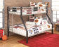 Dinsmore Twin/Full Bunk Bed w/Ladder JB's Furniture  Home Furniture, Home Decor, Furniture Store