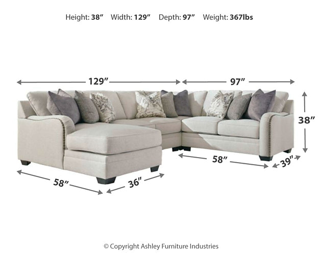 Dellara 4-Piece Sectional with Chaise JB's Furniture  Home Furniture, Home Decor, Furniture Store
