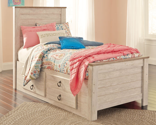 Willowton Full Panel Bed with 2 Storage Drawers JB's Furniture  Home Furniture, Home Decor, Furniture Store