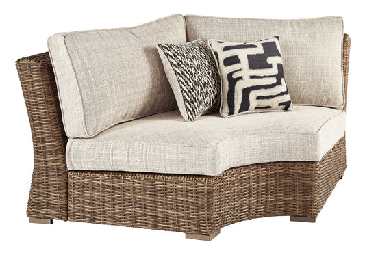 Beachcroft Curved Corner Chair w/Cushion JB's Furniture  Home Furniture, Home Decor, Furniture Store