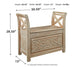 Fossil Ridge Accent Bench JB's Furniture  Home Furniture, Home Decor, Furniture Store