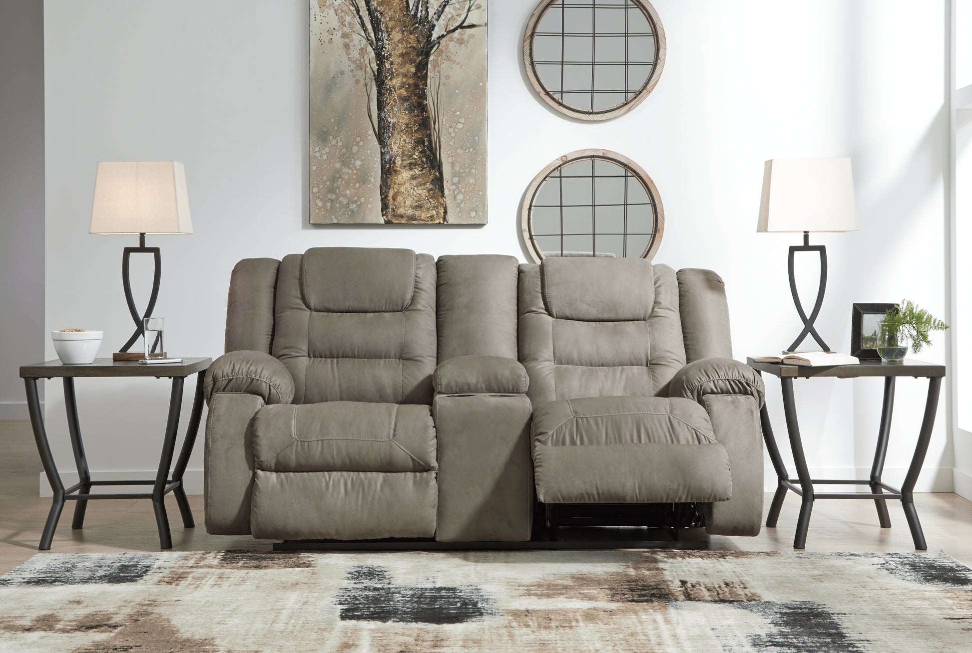 McCade DBL Rec Loveseat w/Console JB's Furniture  Home Furniture, Home Decor, Furniture Store