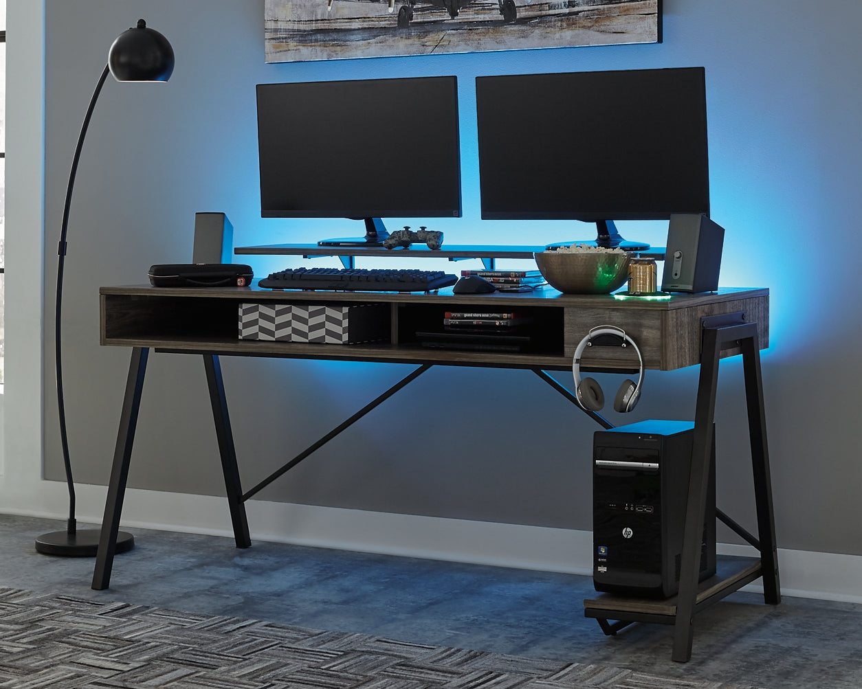 Barolli Gaming Desk JB's Furniture  Home Furniture, Home Decor, Furniture Store