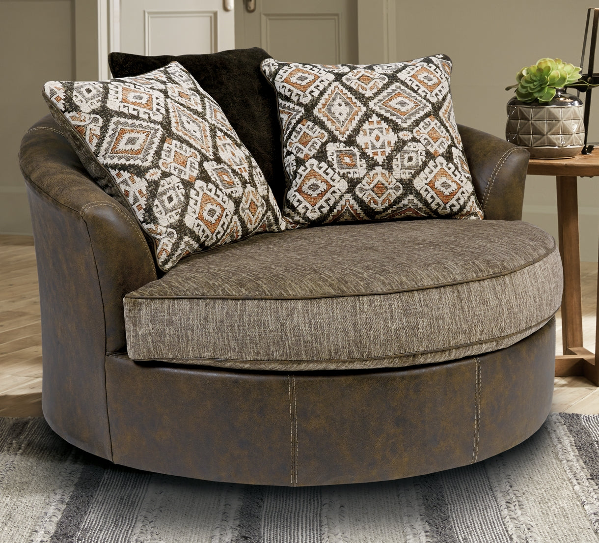 Abalone Oversized Swivel Accent Chair JB's Furniture  Home Furniture, Home Decor, Furniture Store