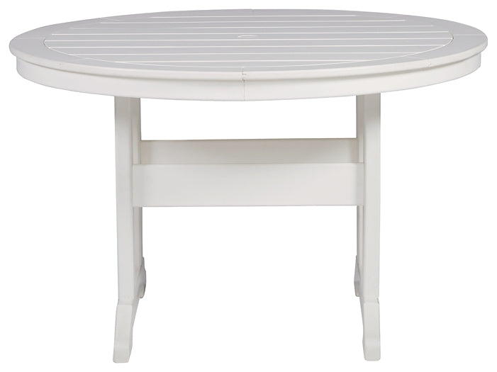 Crescent Luxe Round Dining Table w/UMB OPT JB's Furniture  Home Furniture, Home Decor, Furniture Store