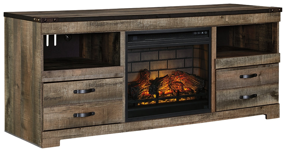 Trinell 63" TV Stand with Electric Fireplace JB's Furniture Furniture, Bedroom, Accessories