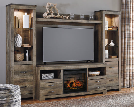 Trinell 4-Piece Entertainment Center with Electric Fireplace JB's Furniture  Home Furniture, Home Decor, Furniture Store
