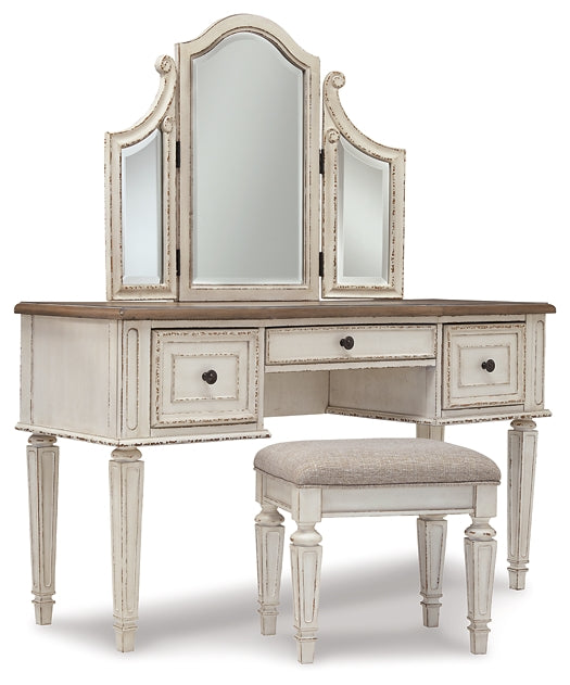 Realyn Vanity/Mirror/Stool (3/CN) JB's Furniture  Home Furniture, Home Decor, Furniture Store