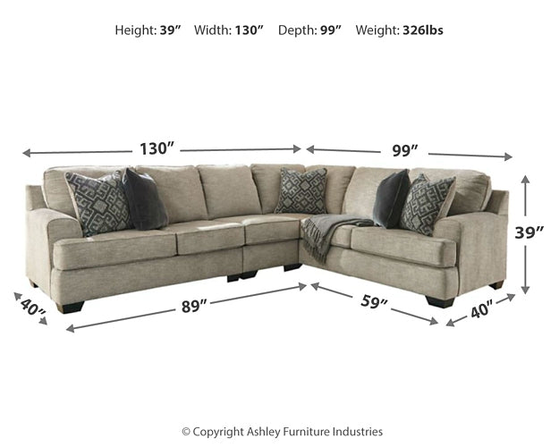 Bovarian 3-Piece Sectional JB's Furniture  Home Furniture, Home Decor, Furniture Store