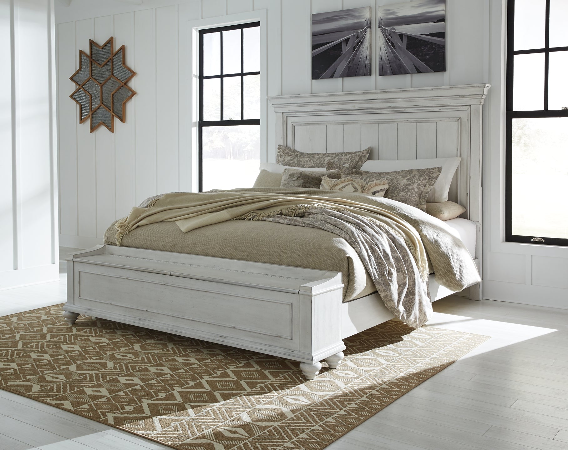 Kanwyn Queen Panel Bed with Storage Bench JB's Furniture  Home Furniture, Home Decor, Furniture Store