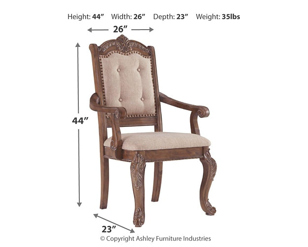 Charmond Dining UPH Arm Chair (2/CN) JB's Furniture  Home Furniture, Home Decor, Furniture Store