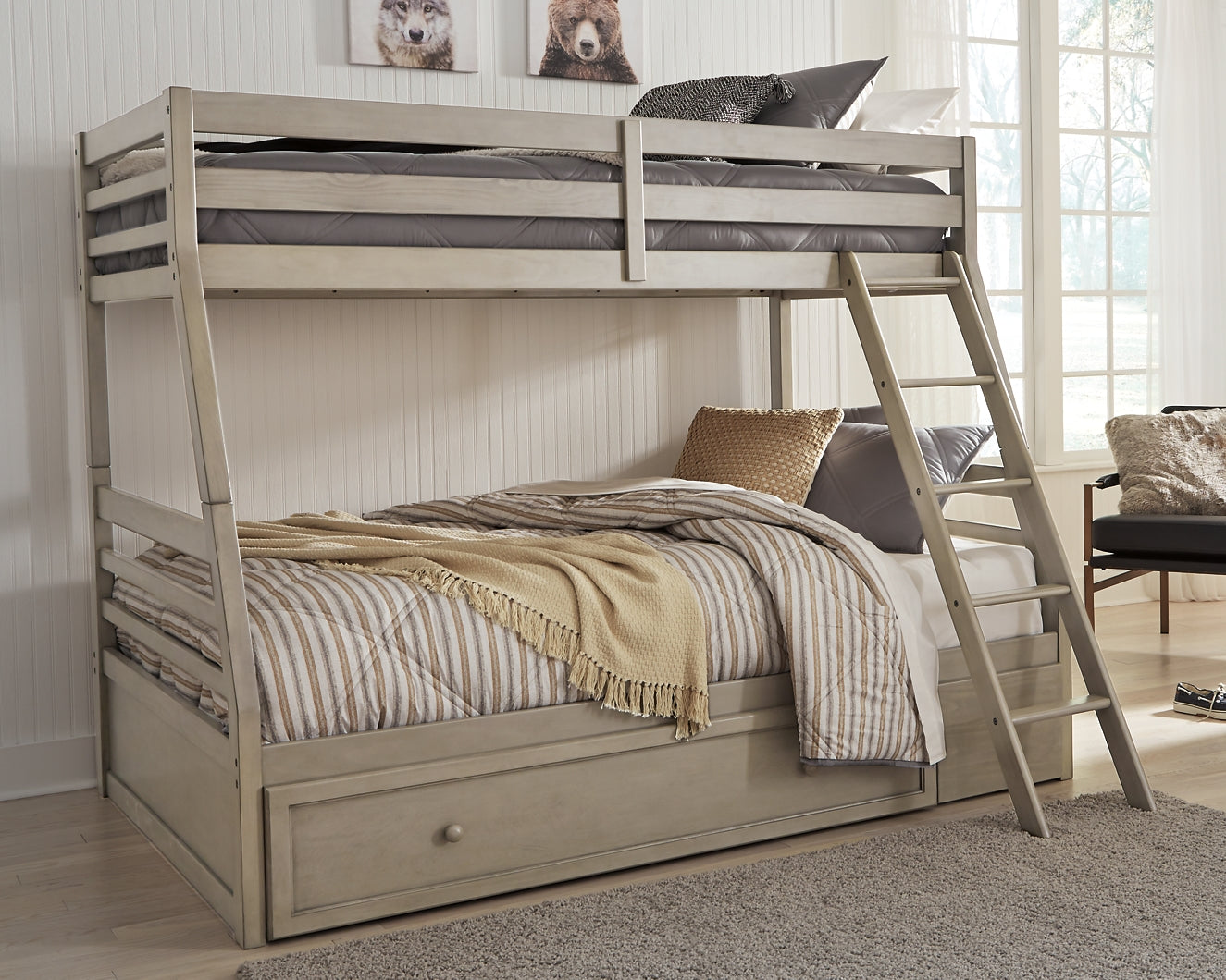 Robbinsdale Over Bunk Bed With Storage JB's Furniture Furniture, Bedroom, Accessories
