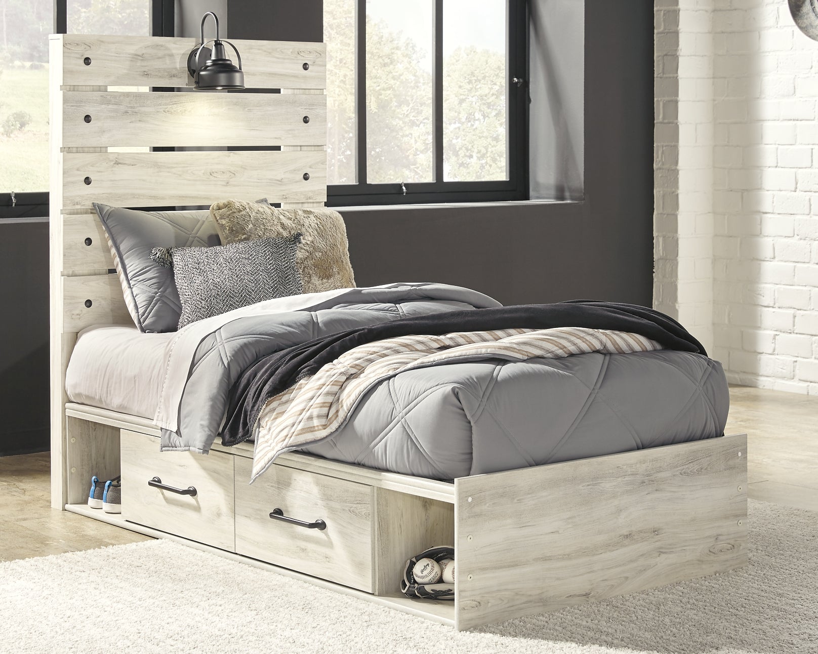 Cambeck Queen Panel Bed with 4 Storage Drawers JB's Furniture  Home Furniture, Home Decor, Furniture Store