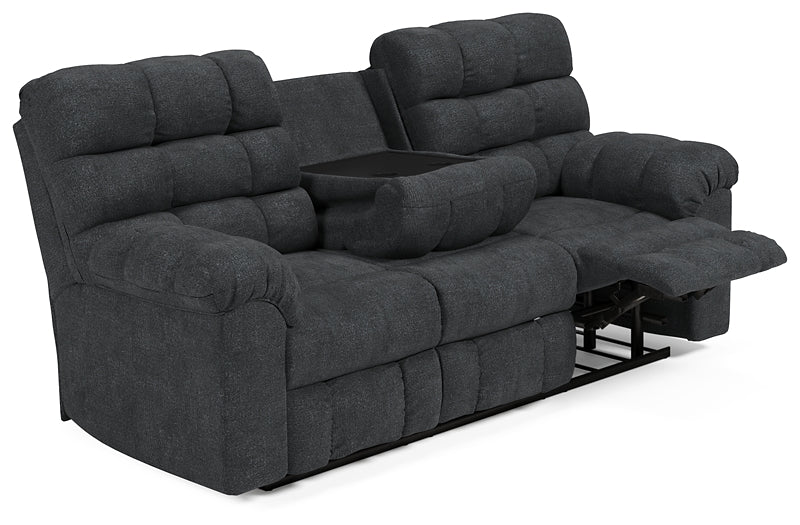 Wilhurst REC Sofa w/Drop Down Table JB's Furniture  Home Furniture, Home Decor, Furniture Store