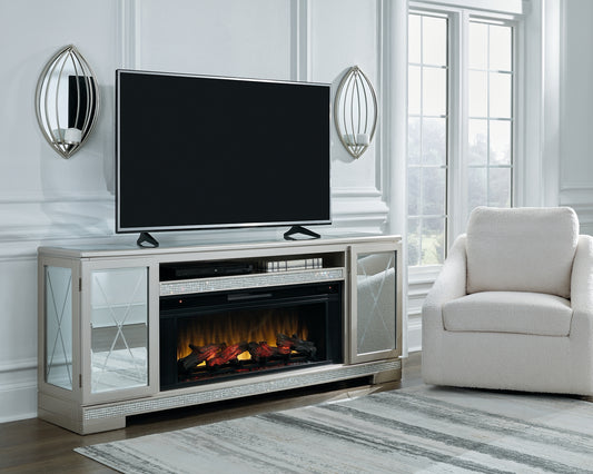 Flamory 72" TV Stand with Electric Fireplace JB's Furniture Furniture, Bedroom, Accessories