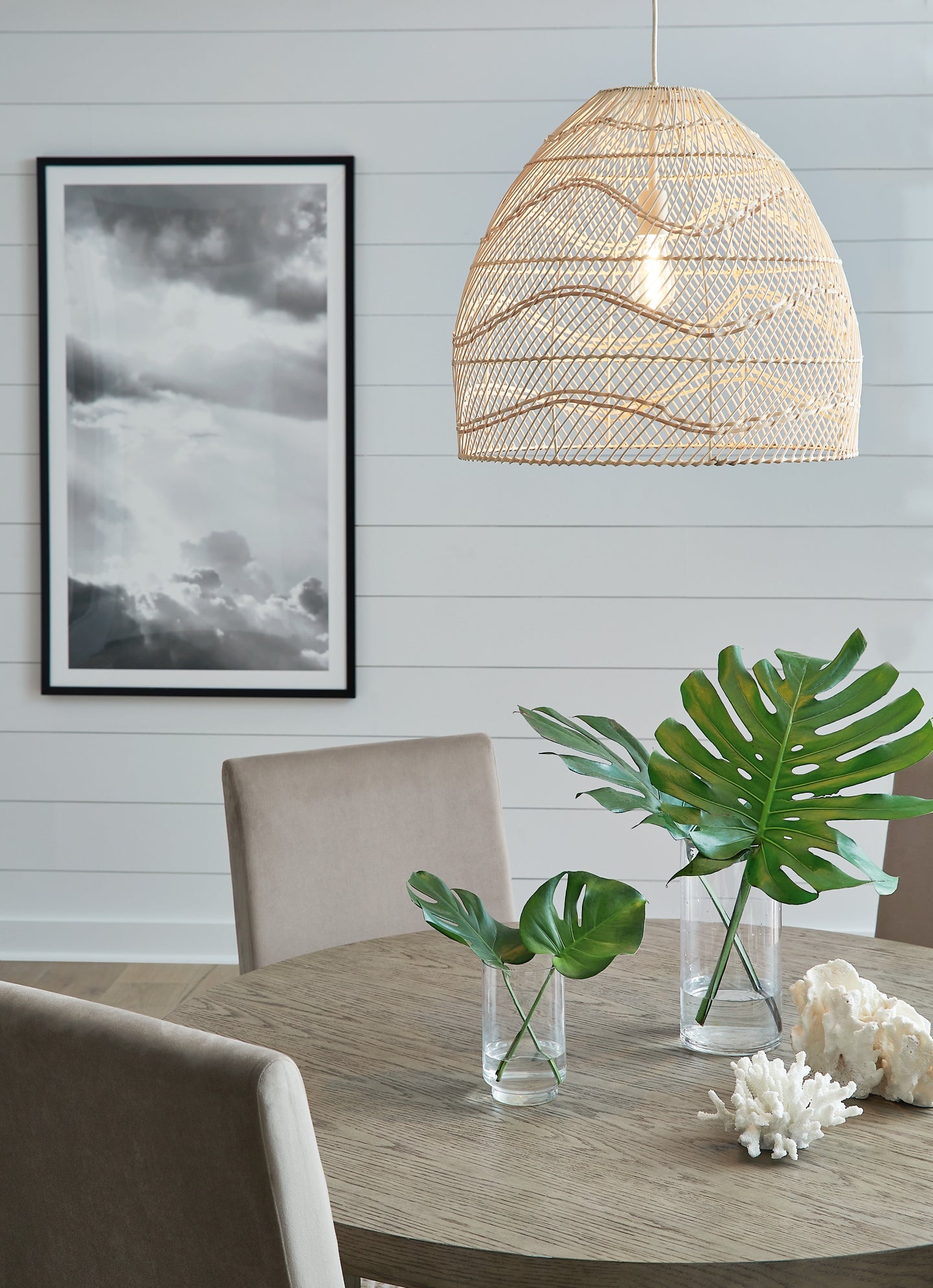 Coenbell Rattan Pendant Light (1/CN) JB's Furniture  Home Furniture, Home Decor, Furniture Store