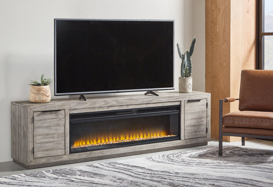 Naydell 92" TV Stand with Electric Fireplace JB's Furniture Furniture, Bedroom, Accessories