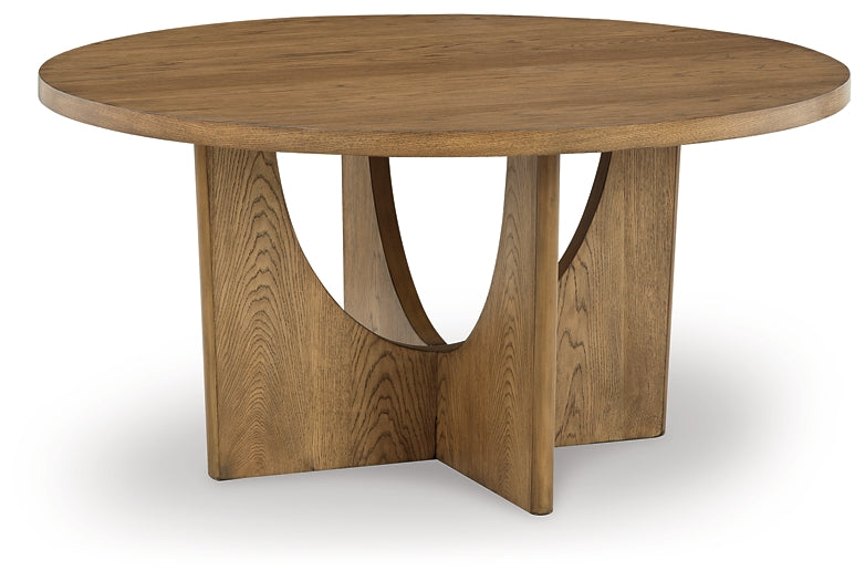 Dakmore Round Dining Room Table JB's Furniture Furniture, Bedroom, Accessories