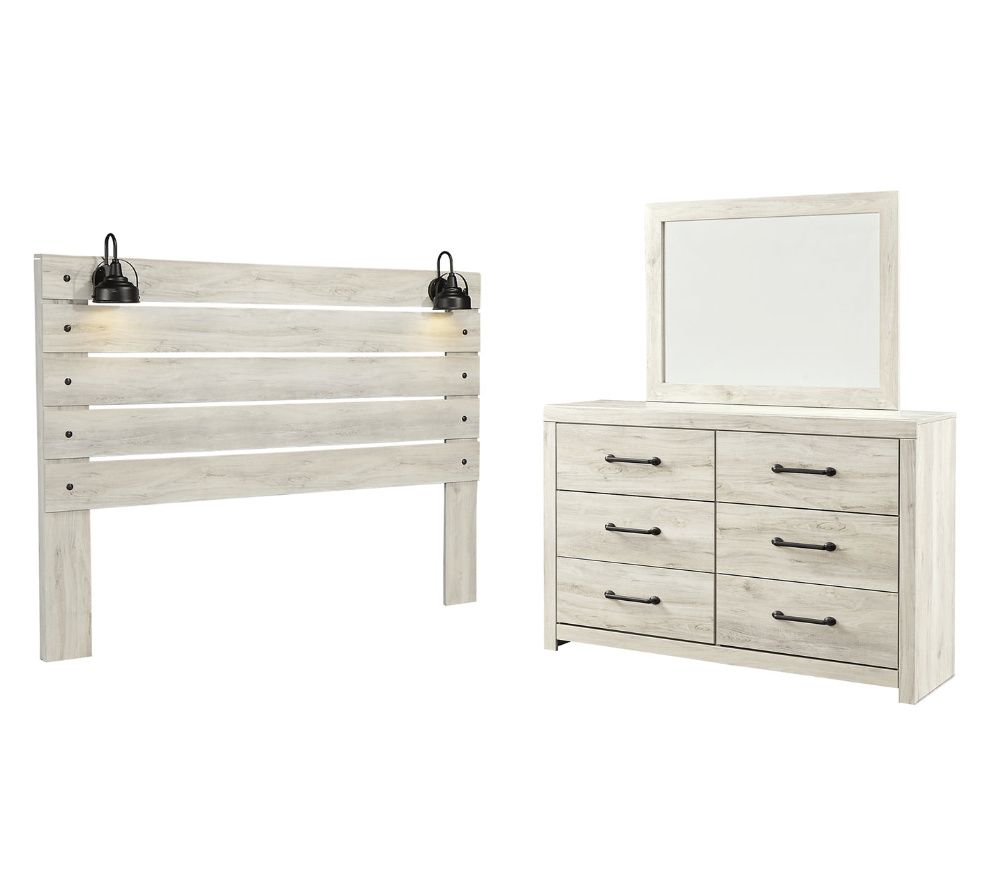 Cambeck Queen Panel Headboard with Mirrored Dresser JB's Furniture  Home Furniture, Home Decor, Furniture Store
