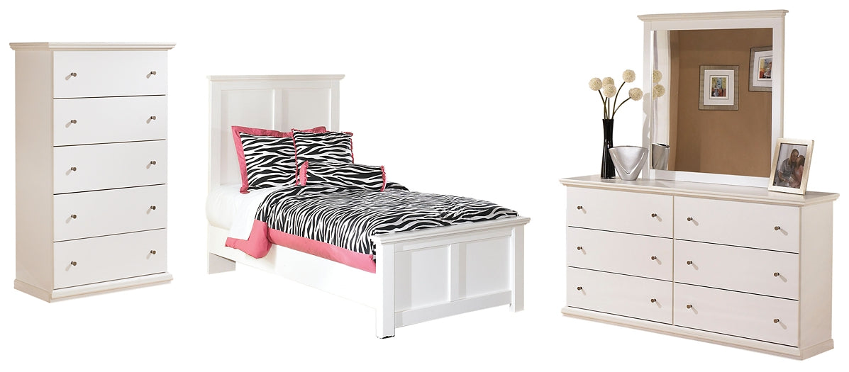 Bostwick Shoals Twin Panel Bed with Mirrored Dresser and Chest JB's Furniture  Home Furniture, Home Decor, Furniture Store