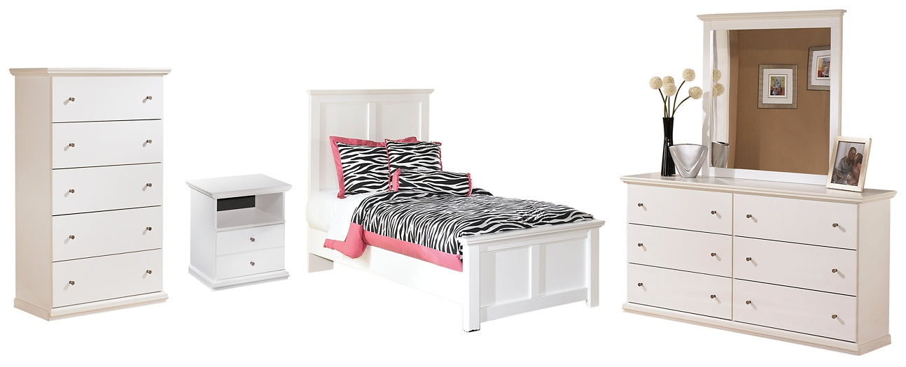 Bostwick Shoals Twin Panel Bed with Mirrored Dresser and Chest JB's Furniture  Home Furniture, Home Decor, Furniture Store