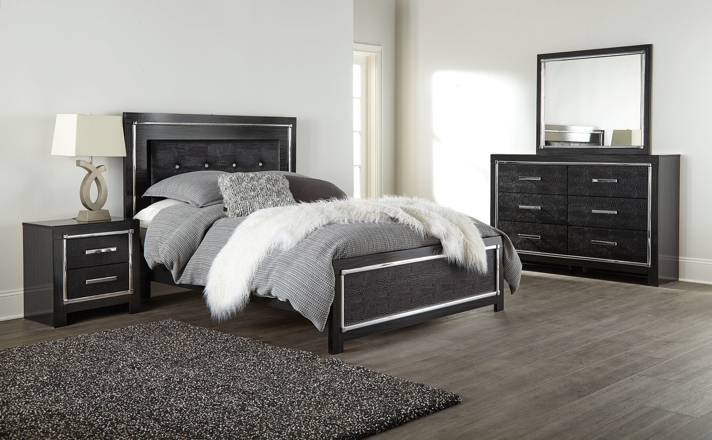Kaydell Queen Upholstered Panel Bed with Mirrored Dresser JB's Furniture  Home Furniture, Home Decor, Furniture Store