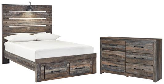 Drystan Full Panel Bed with 2 Storage Drawers with Dresser JB's Furniture  Home Furniture, Home Decor, Furniture Store