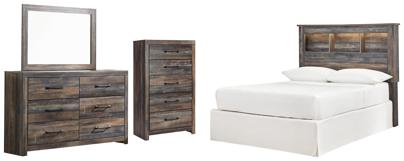 Drystan Full Bookcase Headboard with Mirrored Dresser and Chest JB's Furniture  Home Furniture, Home Decor, Furniture Store
