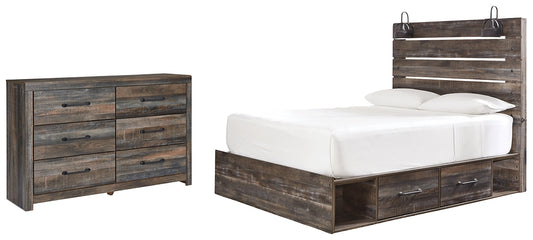 Drystan Queen Panel Bed with 2 Storage Drawers with Dresser JB's Furniture  Home Furniture, Home Decor, Furniture Store
