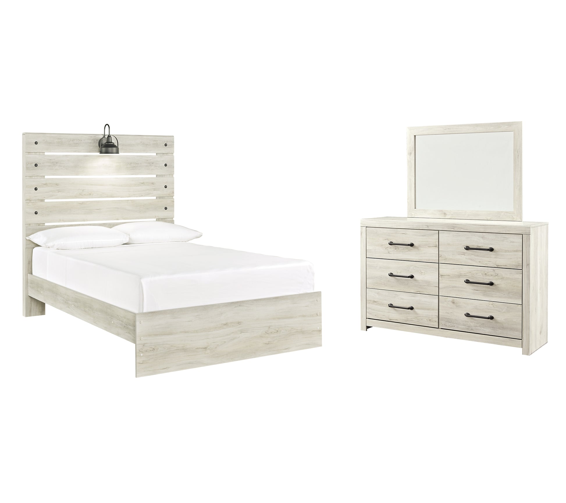 Cambeck Full Panel Bed with Mirrored Dresser JB's Furniture  Home Furniture, Home Decor, Furniture Store