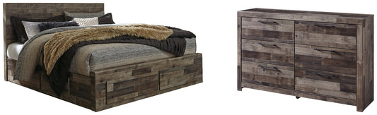 Derekson King Panel Bed with 4 Storage Drawers with Dresser JB's Furniture  Home Furniture, Home Decor, Furniture Store