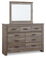 Zelen Queen/Full Panel Headboard with Mirrored Dresser JB's Furniture  Home Furniture, Home Decor, Furniture Store