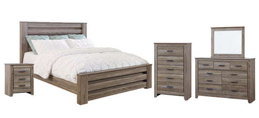 Zelen King Panel Bed with Mirrored Dresser, Chest and 2 Nightstands JB's Furniture  Home Furniture, Home Decor, Furniture Store