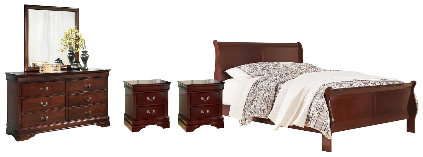 Alisdair Queen Sleigh Bed with Mirrored Dresser, Chest and 2 Nightstands JB's Furniture  Home Furniture, Home Decor, Furniture Store