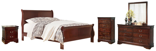 Alisdair Queen Sleigh Bed with Mirrored Dresser, Chest and Nightstand JB's Furniture  Home Furniture, Home Decor, Furniture Store