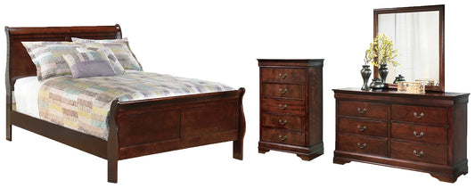Alisdair Queen Sleigh Bed with Mirrored Dresser and Chest JB's Furniture  Home Furniture, Home Decor, Furniture Store