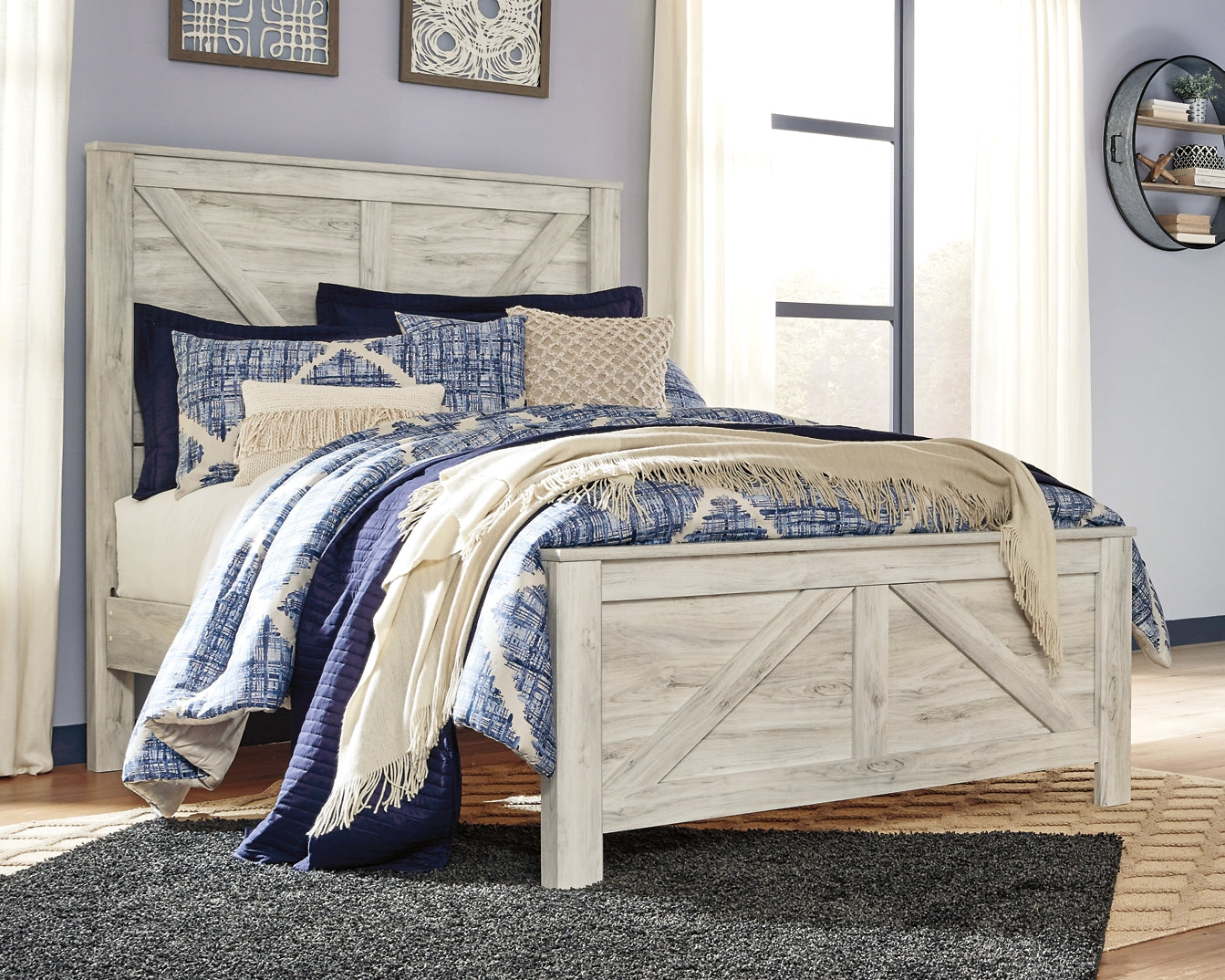 Bellaby Queen Crossbuck Panel Bed with Mirrored Dresser JB's Furniture  Home Furniture, Home Decor, Furniture Store