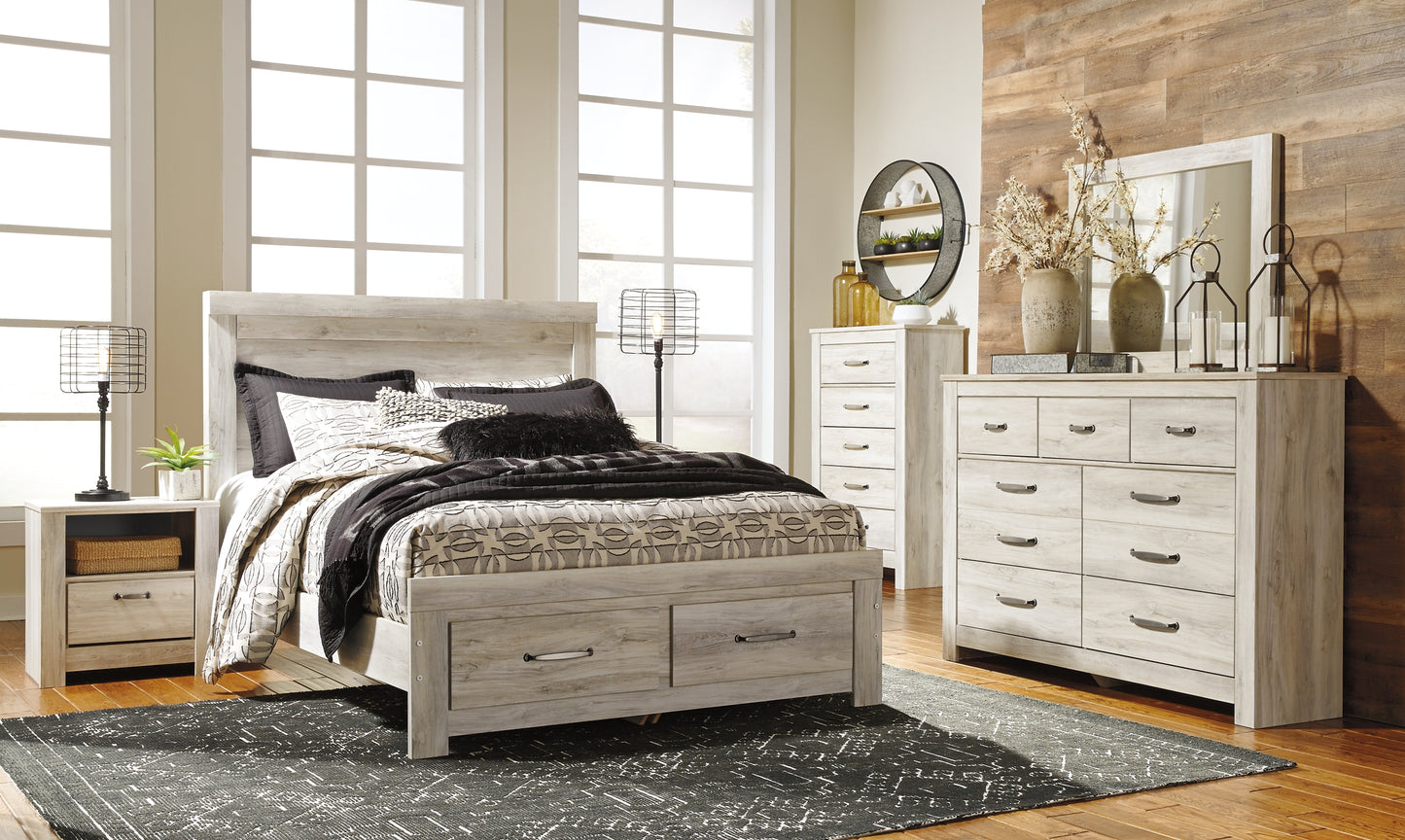 Bellaby Queen Platform Bed with 2 Storage Drawers with Mirrored Dresser, Chest and Nightstand JB's Furniture  Home Furniture, Home Decor, Furniture Store